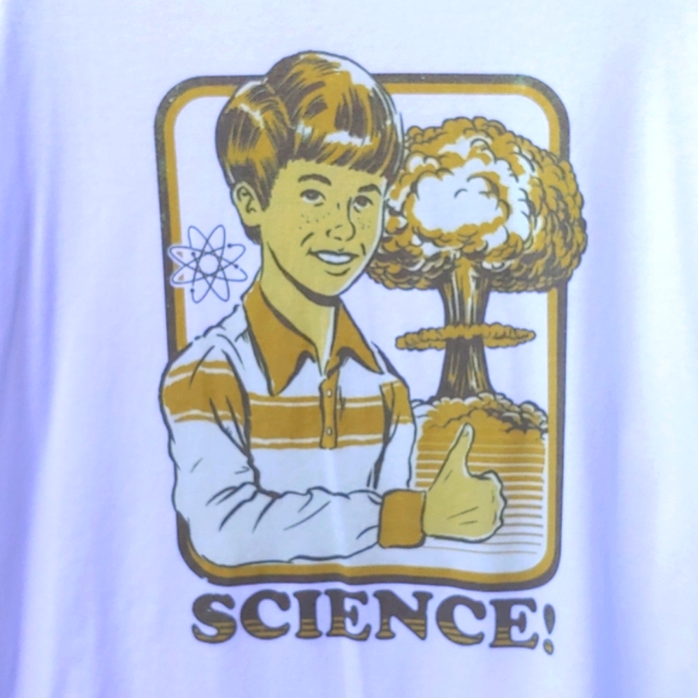 NWOT Science! Baseball Graphic Shortsleeve Tee Shirt - Picture 4 of 5